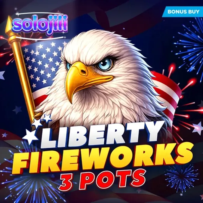 Liberty Fireworks 3 Pots mobile slot interface